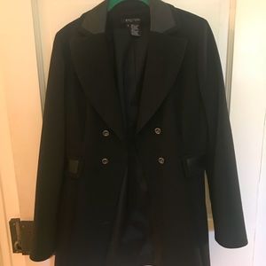 leather/polyester jacket